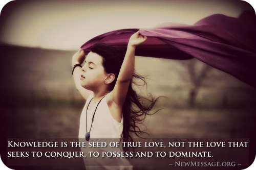 Knowledge is the seed of true love